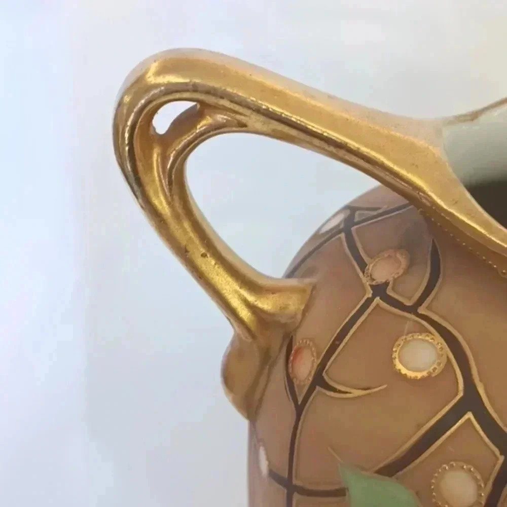 Vintage Nippon gold gilt pitcher hand painted - Picture 4 of 6